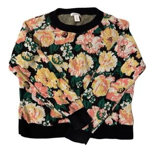 Nordstrom Girls size 7/8 sweater. Floral print, like new condition.